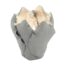 CANDLEHOLDER TULIP LIGHT GREY