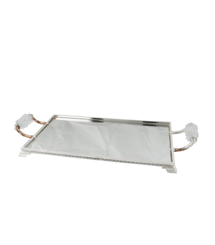 CHISELED BORDER TRAY WITH HANDLE RO