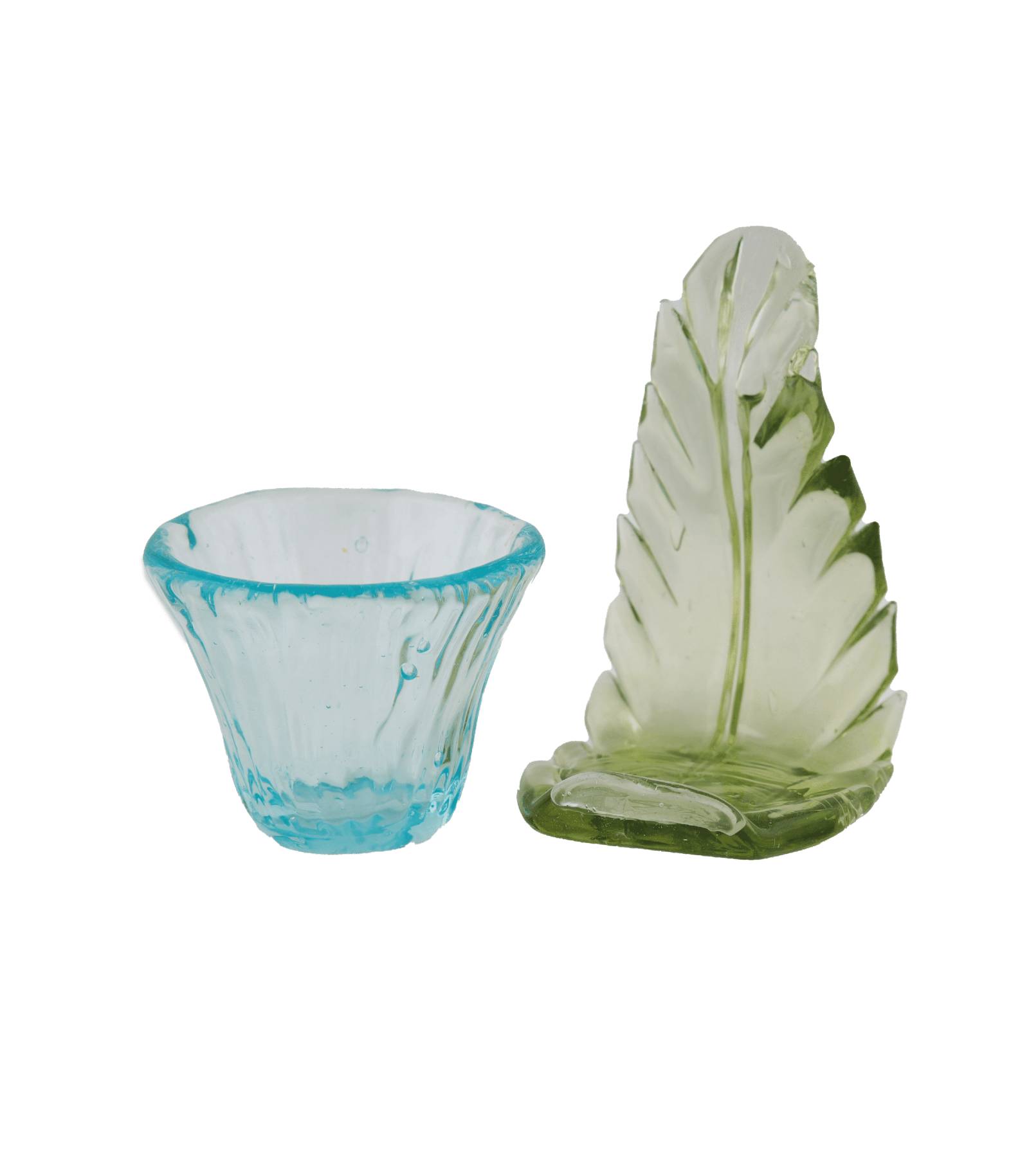SET6 COFFEE CUPS WITH LARGE LEAF