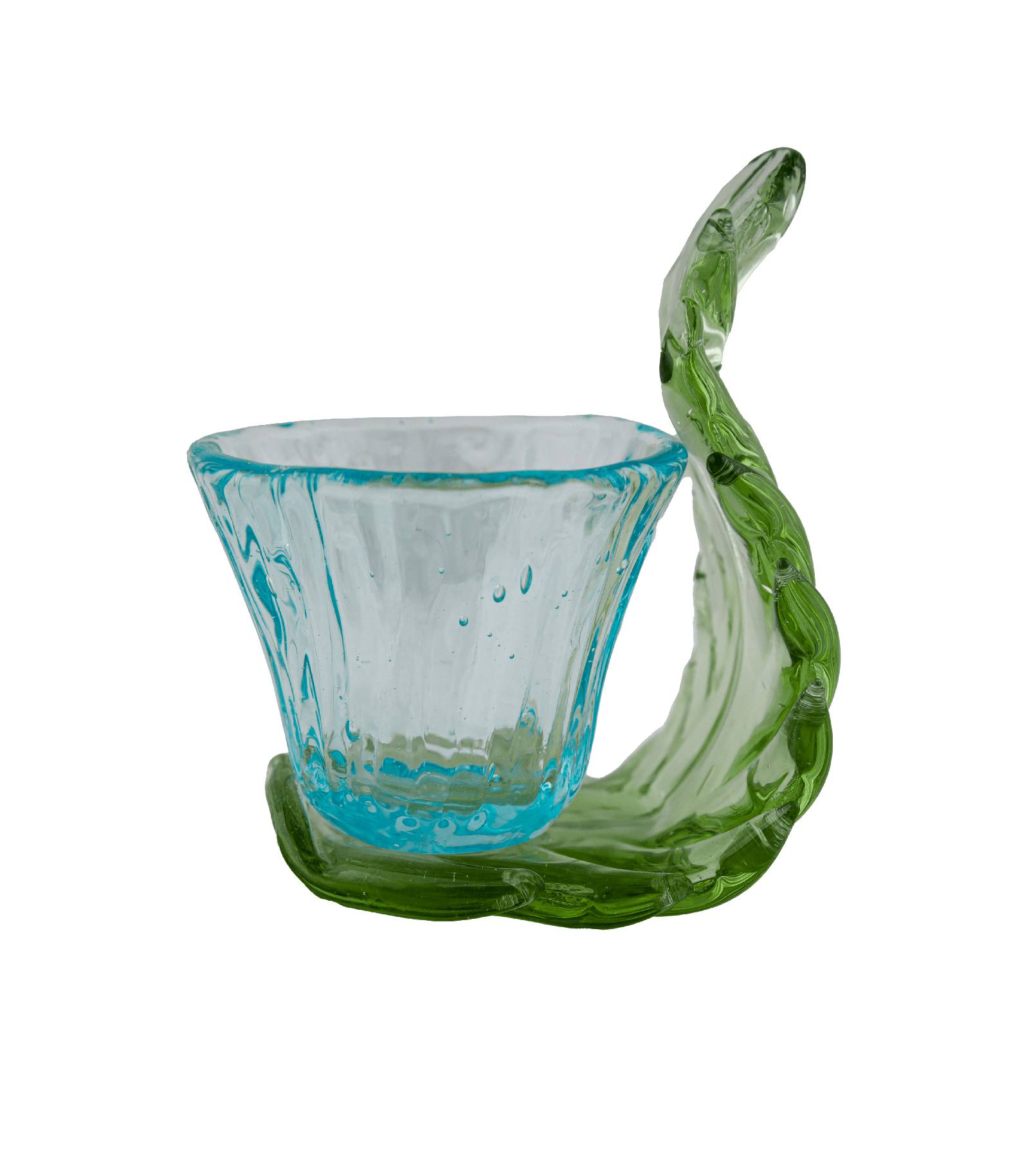 SET6 COFFEE CUPS WITH LARGE LEAF