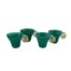 SET6 TEA CUP MALAKITE COLOR WITH HAN